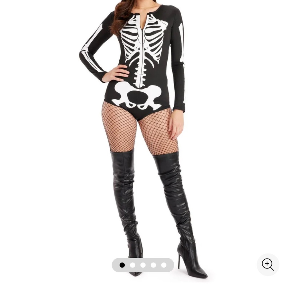 NWT Tipsy Elves SEXY SKELETON BODYSUIT COSTUME
